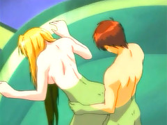 Sexy Blonde Anime Call Girls Perfect Tits Smash Against The Tub As She Is Pounded From Behind